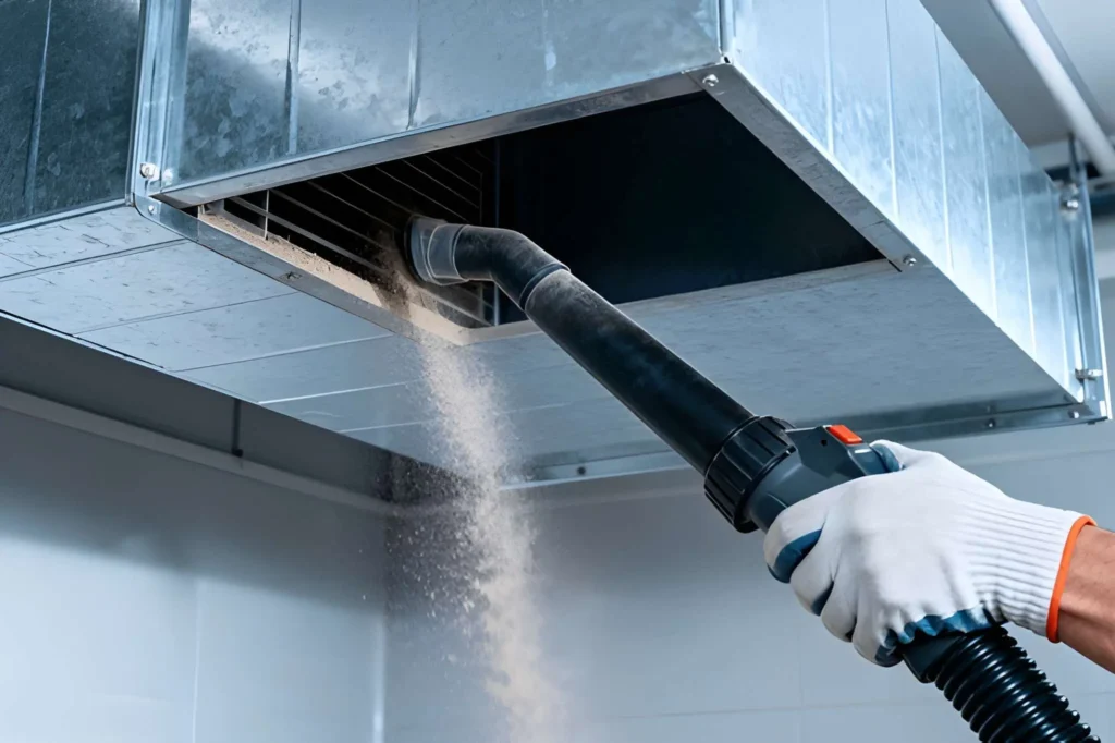 Expert Air Duct cleaning in Azalea Park office building improving airflow efficiency