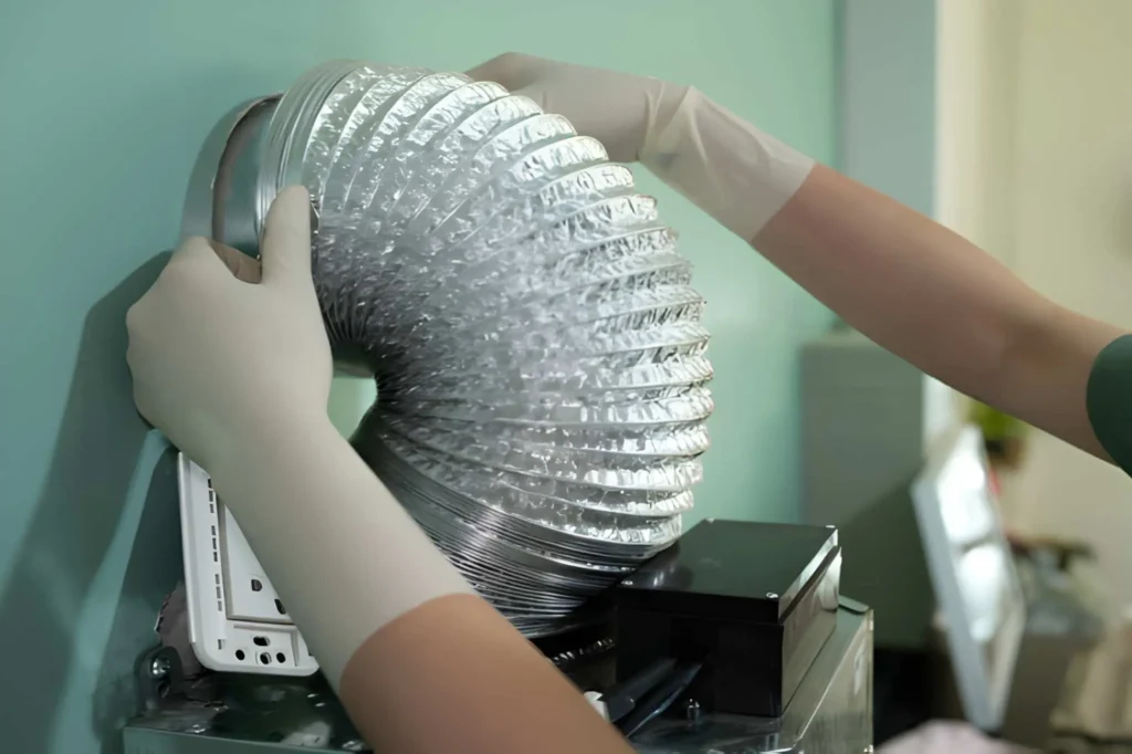 Living AirDuct Clean performing Air Duct cleaning in Longwood